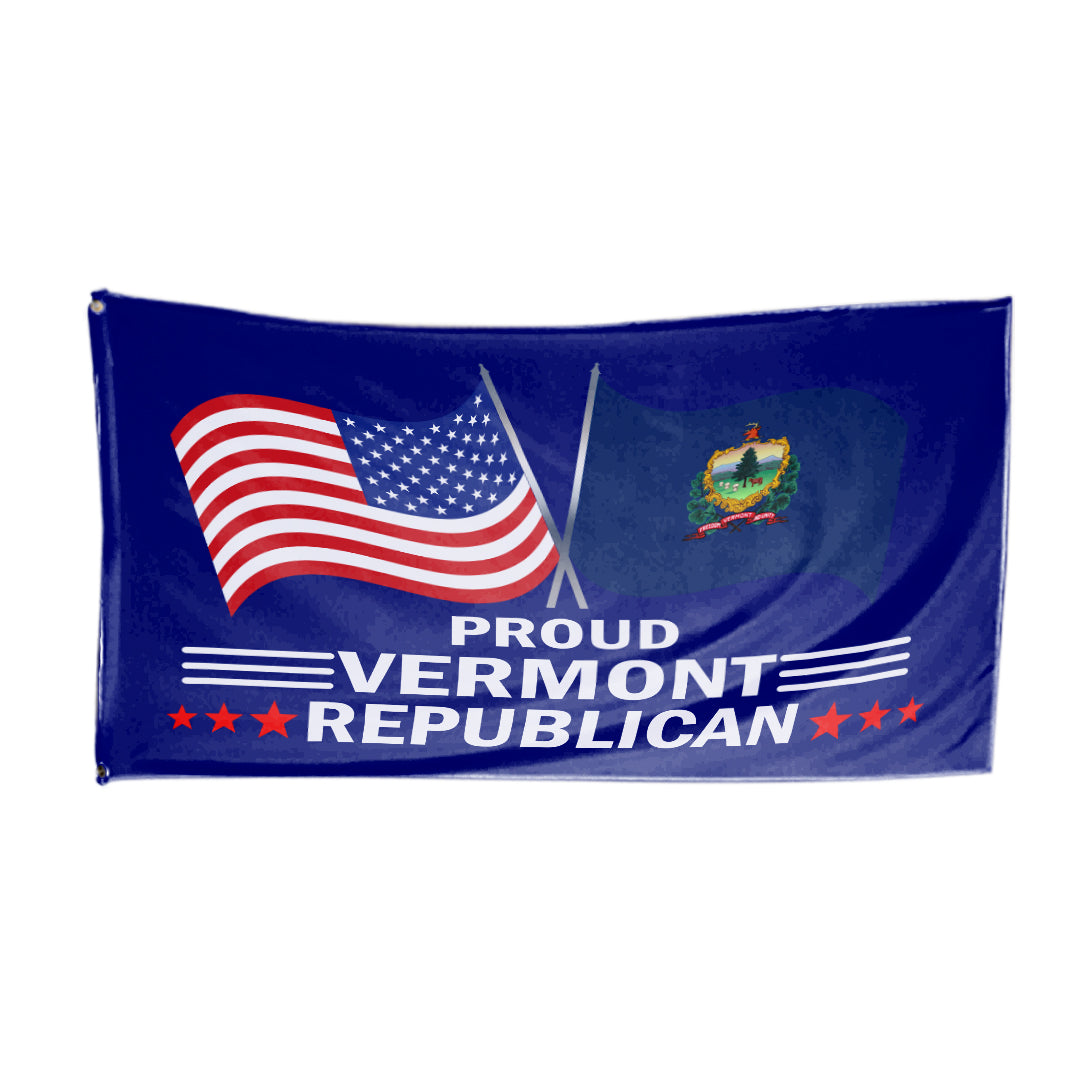 Proud Vermont Republican 3 x 5 Flag - Limited Edition Flags