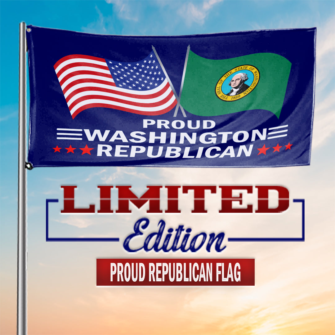 Proud Washington Republican  3 x 5 Flag - Limited Edition Flags