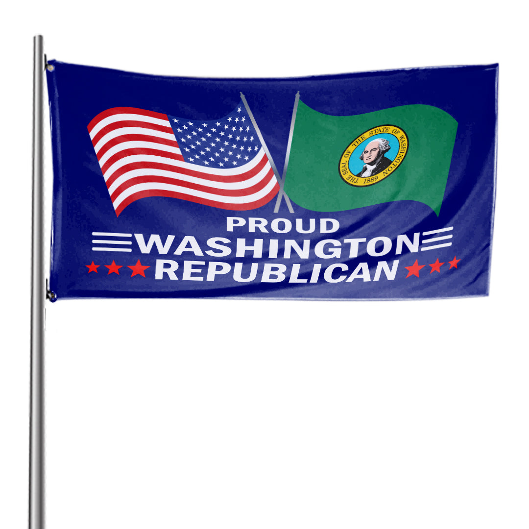 Proud Washington Republican  3 x 5 Flag - Limited Edition Flags