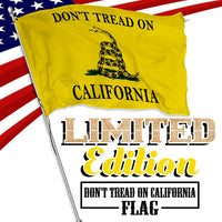Don't Tread on California 3 x 5 Gadsden Flag - Limited Edition