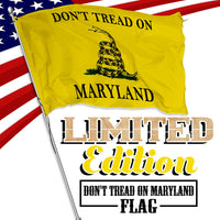Don't Tread on Maryland 3 x 5 Gadsden Flag - Limited Edition