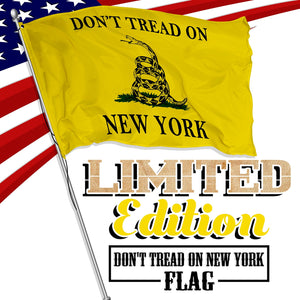 Don't Tread on New York 3 x 5 Gadsden Flag - Limited Edition