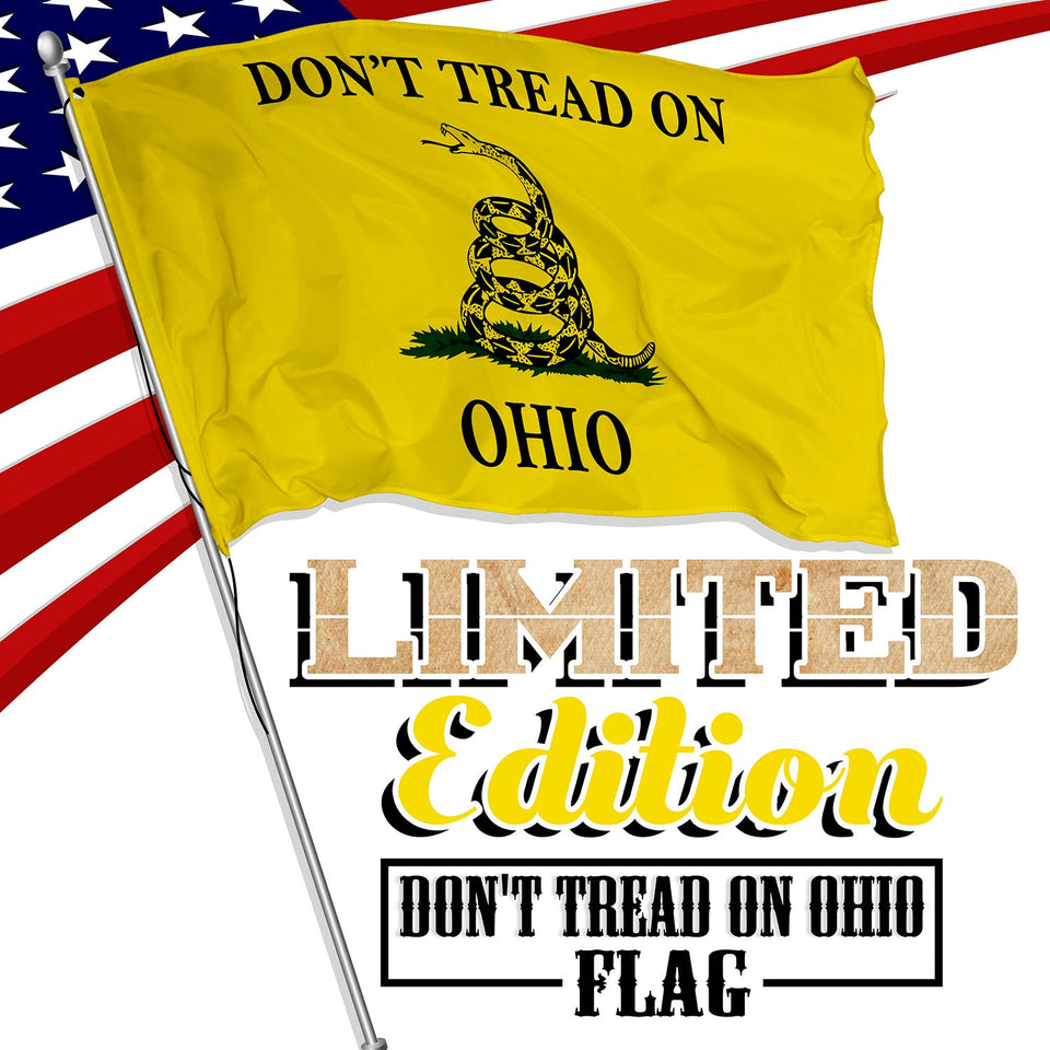 Don't Tread on Ohio 3 x 5 Gadsden Flag - Limited Edition