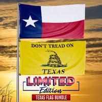 Don't Tread on Texas State Flag Bundle 3 x 5 Feet